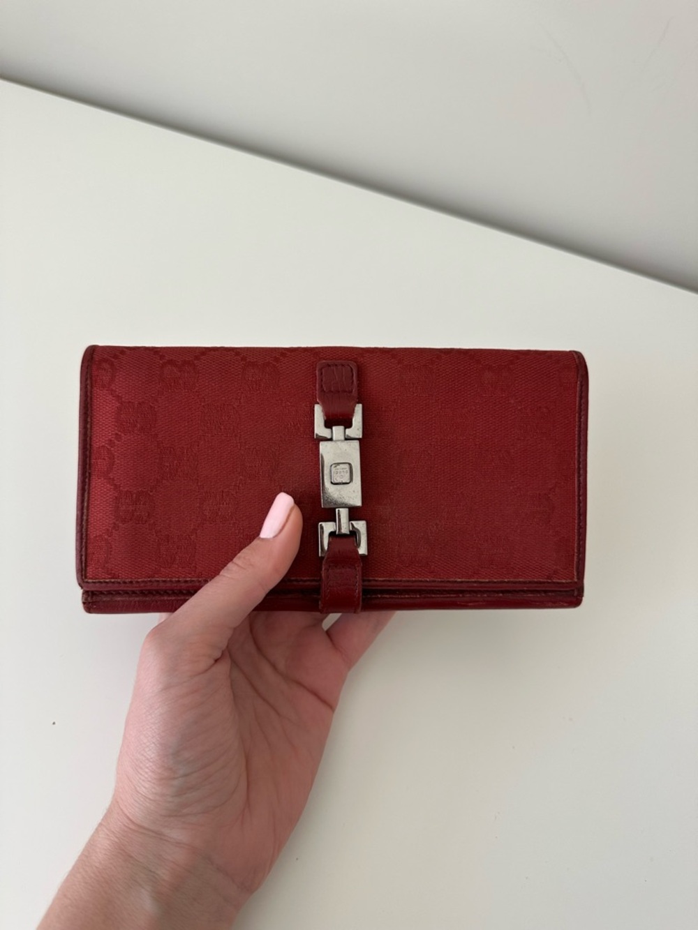 Gucci Vintage GG Canvas Wallet